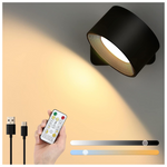 Lightess Rechargeable Wall Sconces With Remote