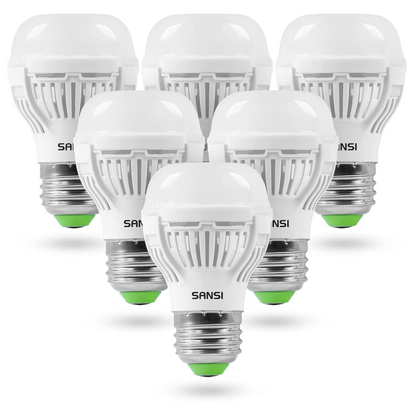 6-Pack Sansi 60W Equivalent Led Light Bulbs