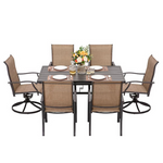 7 -Piece Nuu Garden Black Patio Dining Set