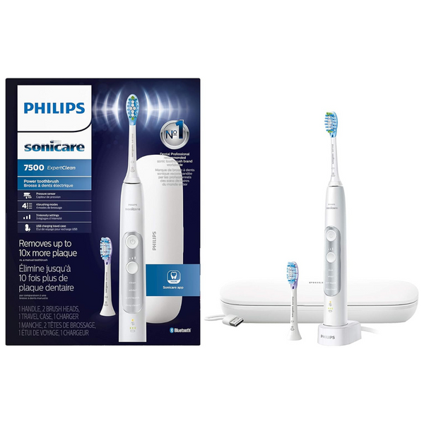 Philips Sonicare ExpertClean 7500 Rechargeable Electric Toothbrush (3 Colors)