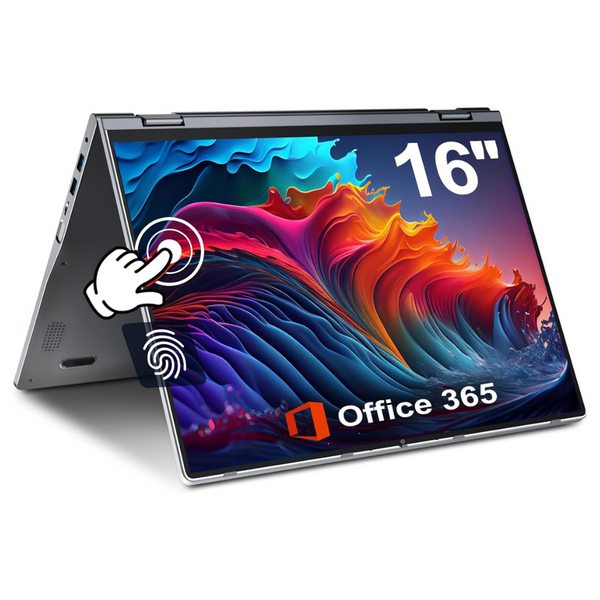 Jumper J1 16" FHD+ Touch 2-in-1 Laptop (N5095 / 16GB RAM / 640GB SSD)