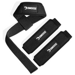 24" Padded DMoose Weightlifting Wrist Straps W/ Silicone Grip (Pair, Various)