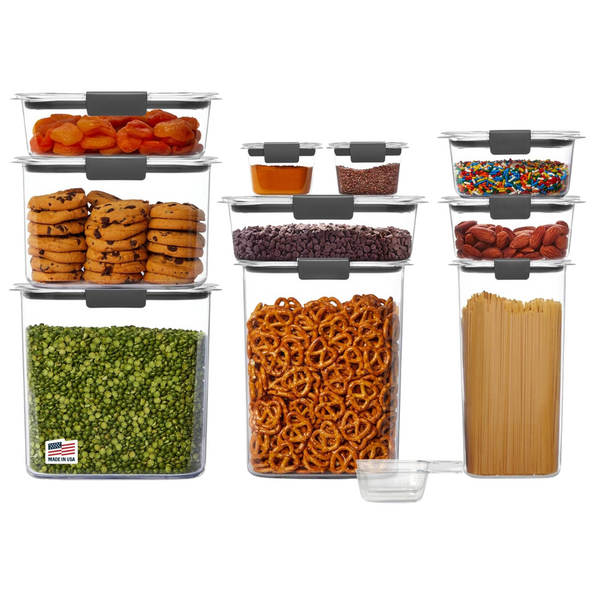 10-Pack Rubbermaid Brilliance BPA Free Food Storage Containers