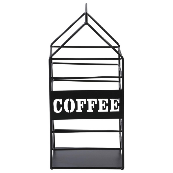Black Metal Wire Milk Carton Coffee Pod Holder