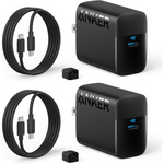 2-Pack Anker 45W USB C Charger Block with 5 ft Cable