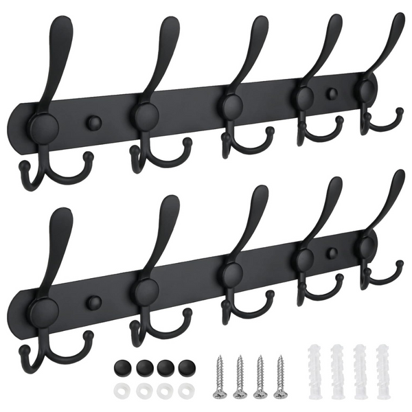 2-Pack Ticonn Wall Mounted Coat Rack