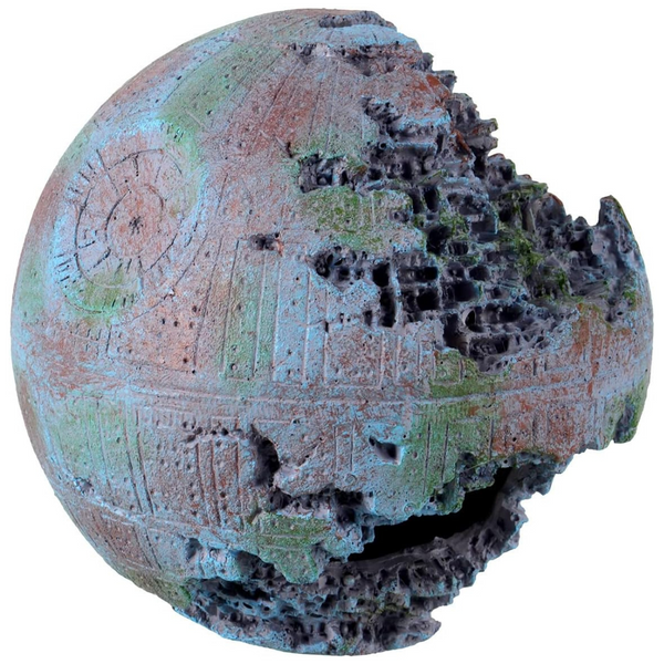 Underwater Treasures Green Space Ball Aquarium Ornament Sculpture