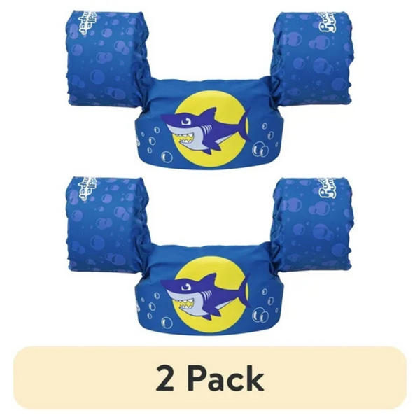 2-Pack Puddle Jumper Kids Swim Flotation Vest with Armbands (2 colors)