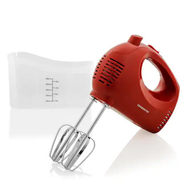 Ovente Portable 5 Speed Mixing Electric Hand Mixer