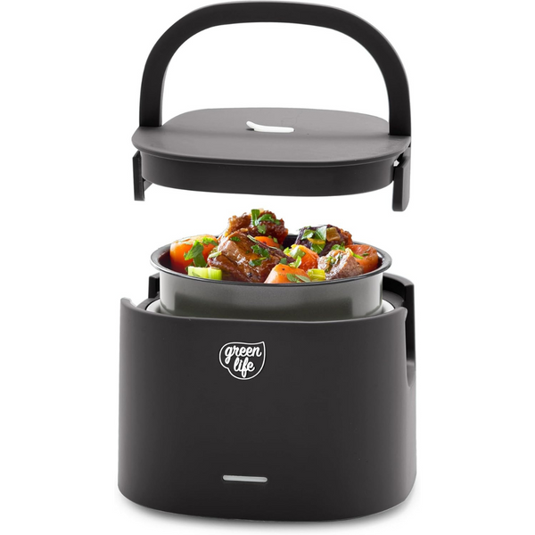GreenLife 20oz Electric Lunch Box Food & Soup Warmer