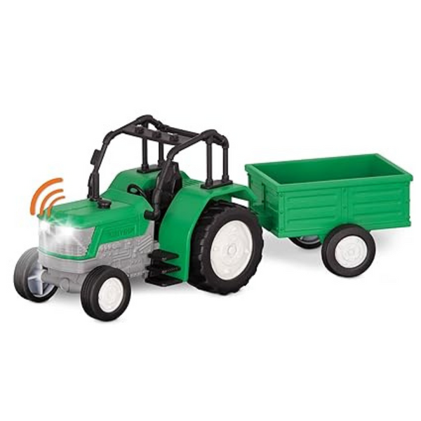Driven By Battat – 7-Inch Tractor Toy With Lights & Sounds
