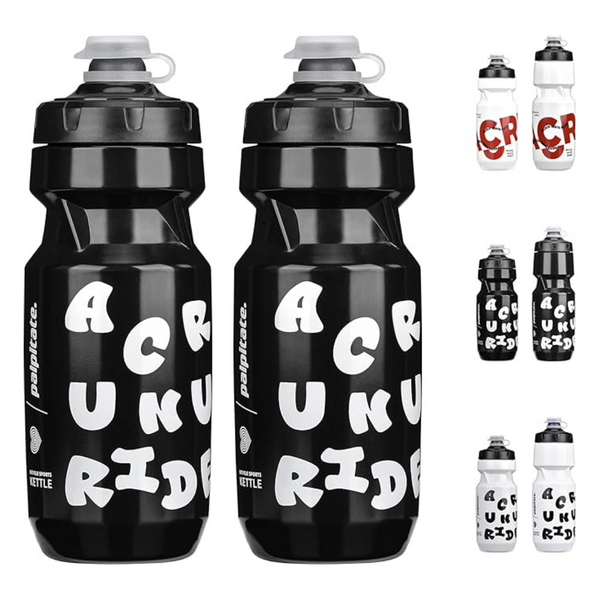 21-Oz 2-Pack ACRUNU BPA-Free Sports Bike Water Bottle