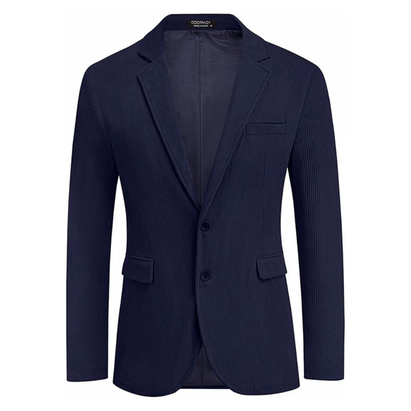 COOFANDY Men's Work Wear Corduroy Two Button Blazer