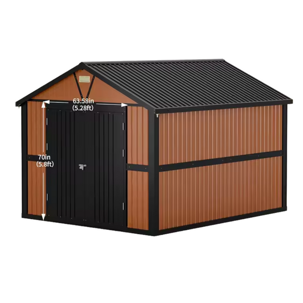 6ft x 4ft Outdoor Storage Sheds With Floor & Lockable Doors