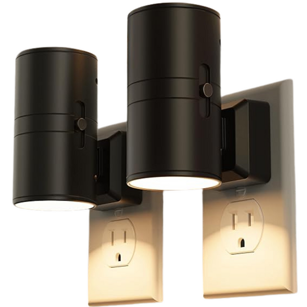 2-Pack Dusk To Dawn Plug In LED Night Lights (3000K)