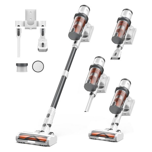 550W 45Kpa 60 Min Runtime, 1.6L Dust Cup Cordless Vacuum Cleaner