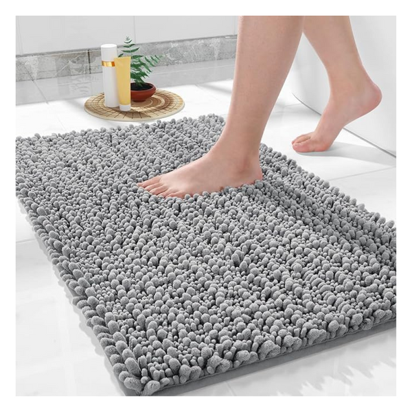 Yimobra 24" x 17" Luxury Chenille Shaggy Microfiber Bath Rugs