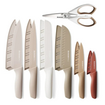 13-Pieces Stainless Steel Chef Knife Sets W/ 6-Blade Guards