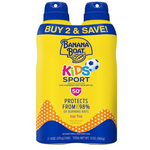 2-Pack Banana Boat Kids Sport Sunscreen Spray SPF 50, 6oz each