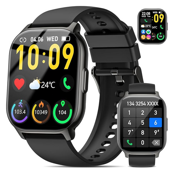 2.1" Fitness Tracker Smart Watch (Answer/Make Call)