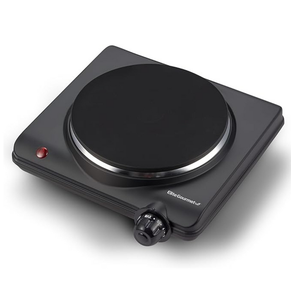 Elite Gourmet 1000 W ESB-301BF Countertop Single Cast Iron Burner