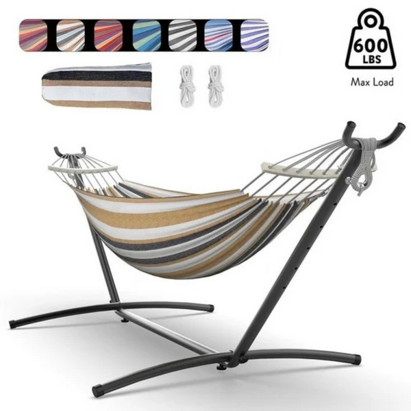 KEESTP Brazilian Hammock W/ Adjustable Stand Hammock Bed