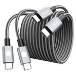 2-Pack 6ft 240W USB-C to USB-C Fast Charging High Speed Cable