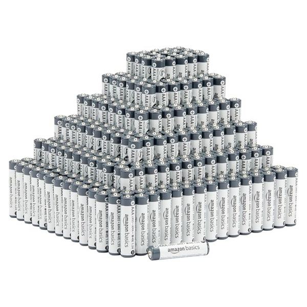 Amazon Basics 300-Pack AAA Alkaline Industrial Batteries
