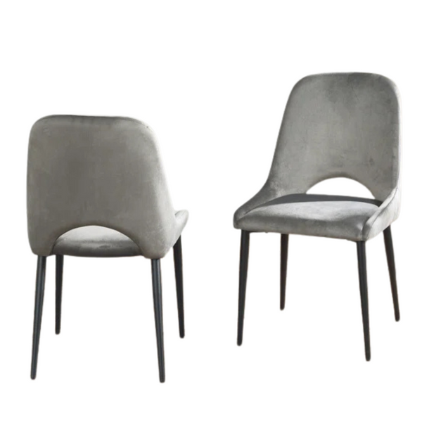 Set Of 2 Karaya Velvet Upholstered Side Chair By Corrigan Studio