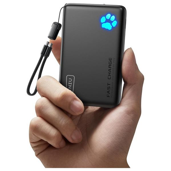 2-Pack 10000mAh Slimmest USB-C Power Bank With 3 Charging Ports