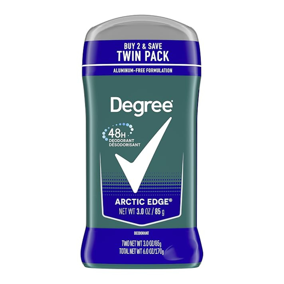 2-Pack Degree Men Original Deodorant 48-Hour Odor Protection Arctic Edge Deodorant
