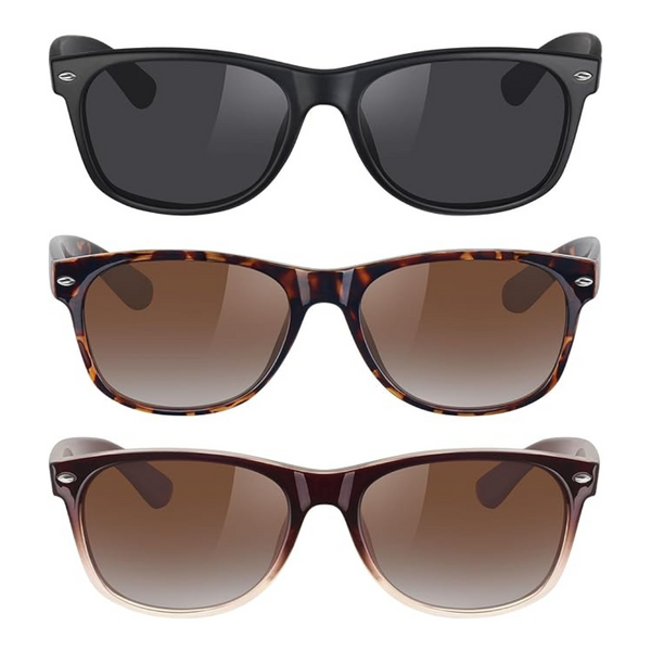 3-Pack Unisex Classic Polarized Sunglasses (Select Options)