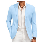 COOFANDY Men's Casual Linen Sport Two Button Blazer
