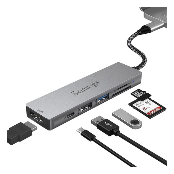 Semusgx 6 In 1 Type C Docking Station
