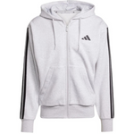 Adidas Men's Essentials 3-Stripes Full-Zip Fleece Hoodie