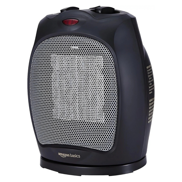 Amazon Basics 1500W Oscillating Ceramic Heater