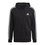 Adidas Men's Essentials French Terry 3-Stripes Full-Zip Hoodie