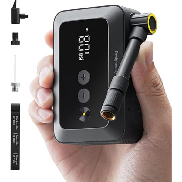 HOTO 150PSI Portable Electric Mini Bike Tire Pump