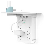 Mifaso 6 AC Outlets Multi Plug Outlet Surge Protector With Shelf