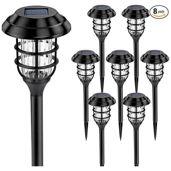 8-Pack Solpex Solar Garden Pathway Lights