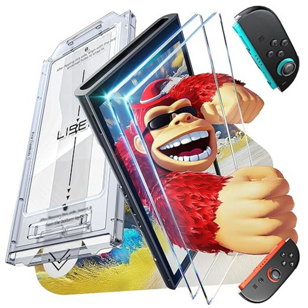 2-Pack LISEN Tempered Glass & Anti-Glare Nintendo Switch 2 Screen Protectors