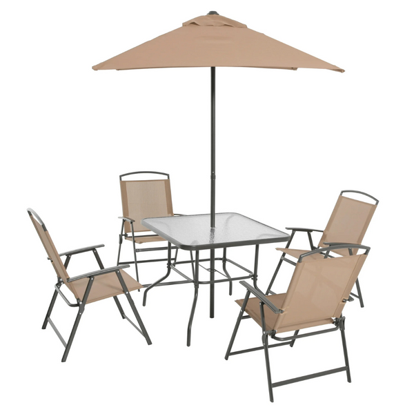 Mainstays Albany Lane 6 Piece Outdoor Patio Dining Set (5 colors)