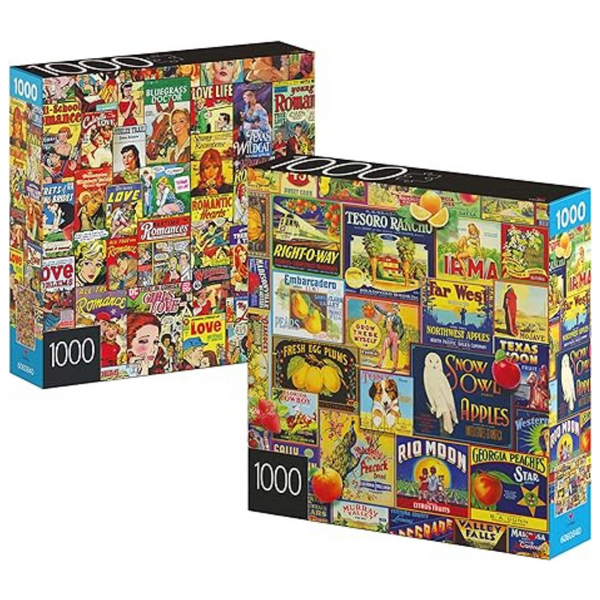 2-Pack Spin Master Games Jigsaw Puzzles (1000-Piece)