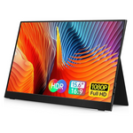 Vilva 15.6" 1080P IPS USB-C Portable Monitor With Cover & Speakers