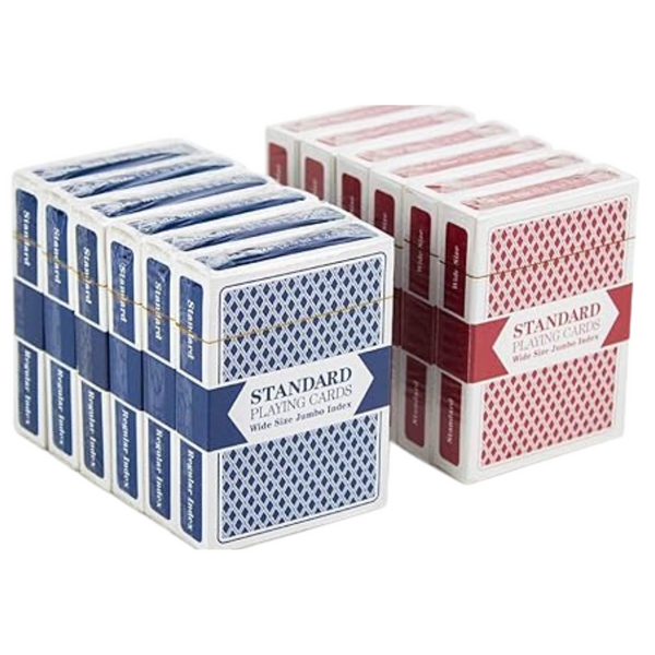 12 Decks Poker Wide Size Playing Cards