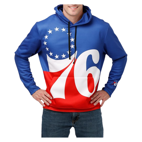 FOCO Men's NBA Team Logo Fashion Long Sleeve Pullover Hoodie