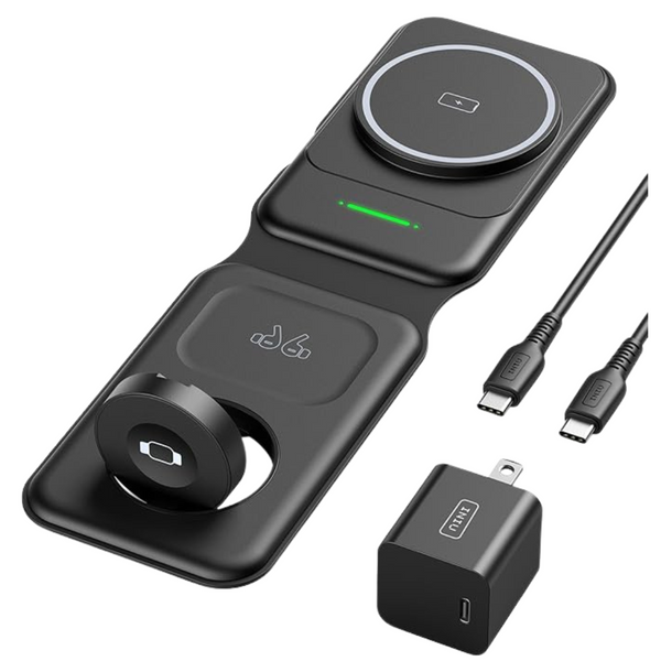 3 In 1 MagSafe 15W Magnetic Wireless Charging Station
