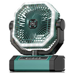 Allsion 24000mAh Portable Battery Powered Fan With LED & Remote