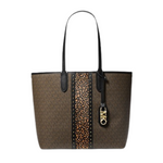 Michael Kors Eliza Large Studded Mixed-Media Tote Bag
