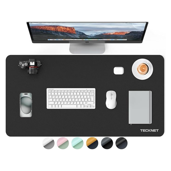 31.5"x15.8" Double-Sided Waterproof Leather Desk Mat